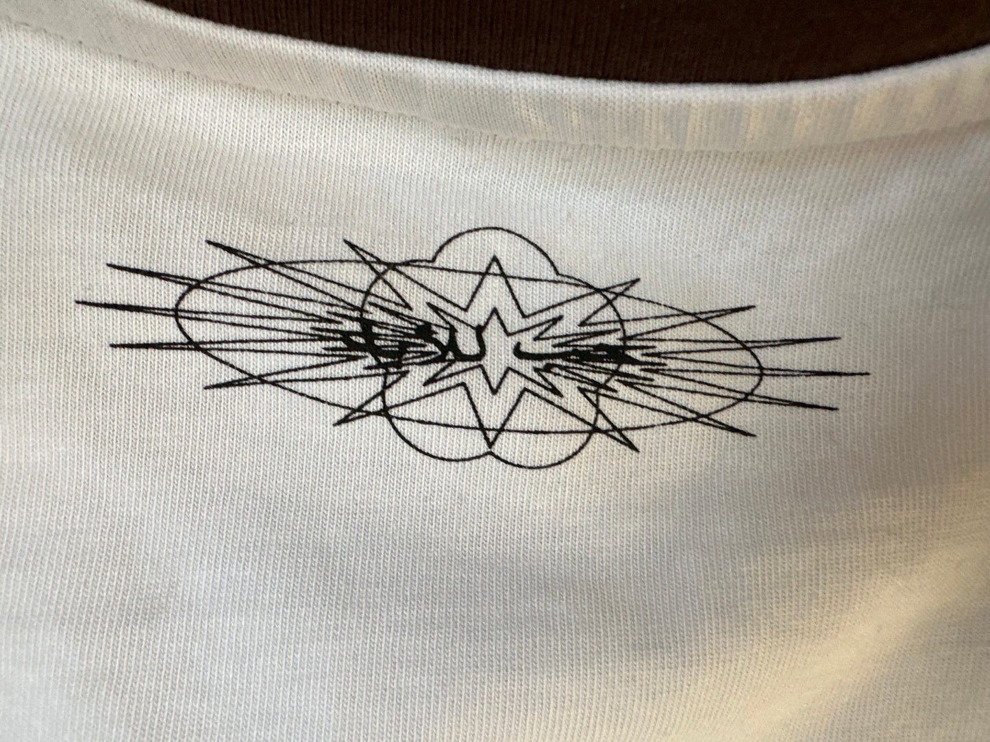 LF WHITE AND BROWN T-SHIRT