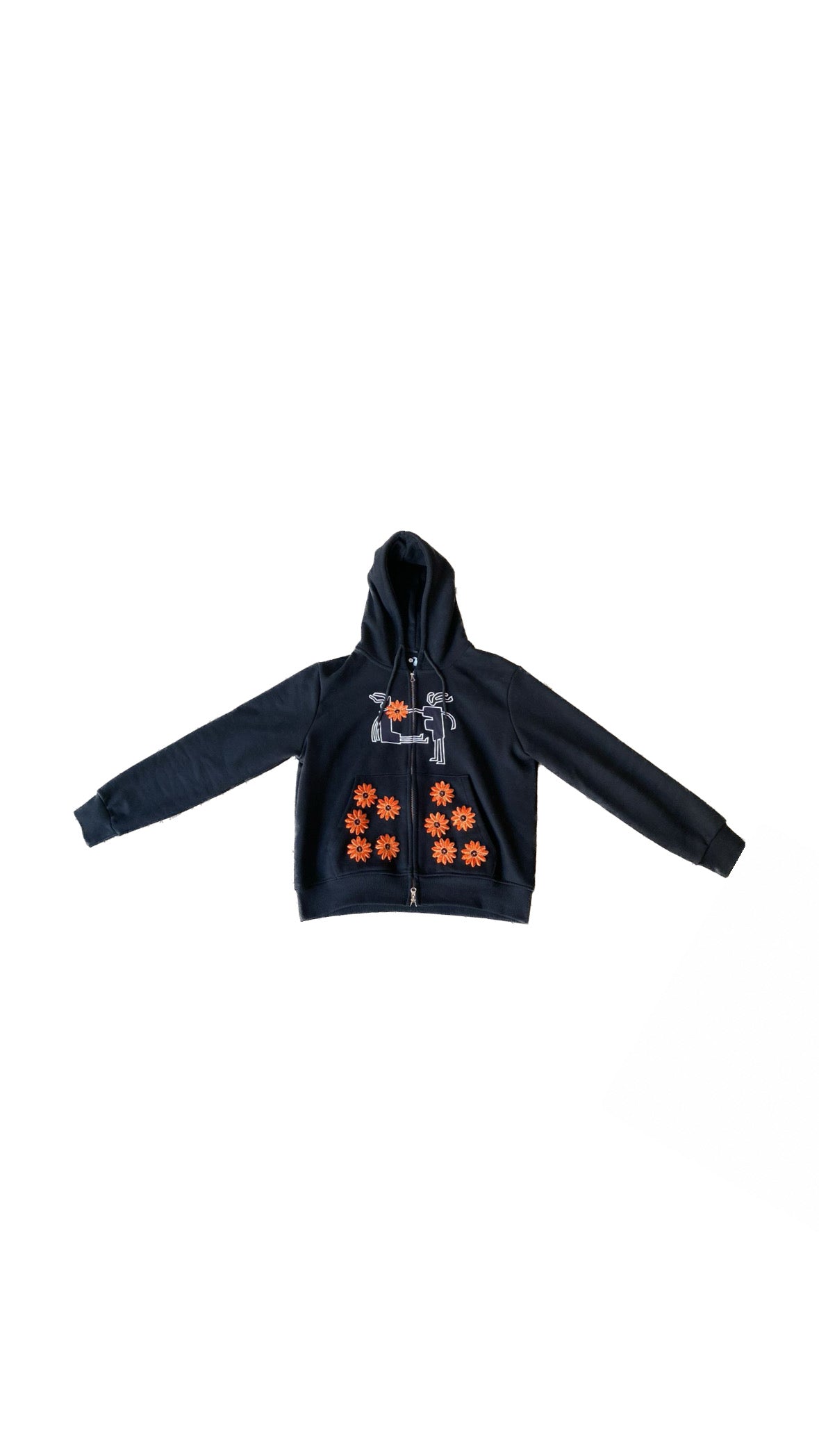 LF orange flowers jacket by skrely